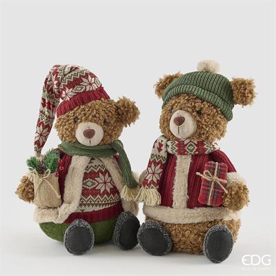 PELUCHE ORSETTO IN MONTAGNA 40CM 2ASS