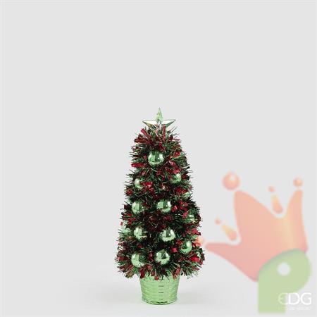ALBERO DI NATALE CON PALLINE VERDE 32CM