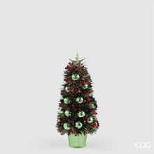 ALBERO DI NATALE CON PALLINE VERDE 32CM