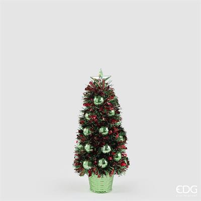ALBERO DI NATALE CON PALLINE VERDE 32CM