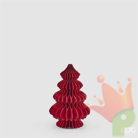 ALBERO DI NATALE ORIGAMI ROSSO 20CM