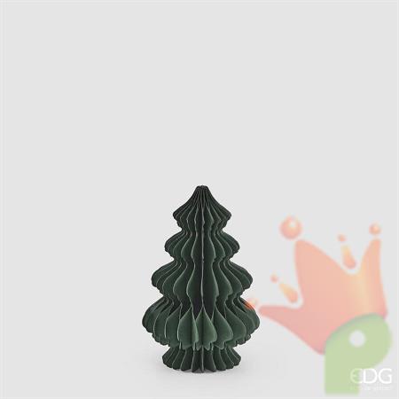 ALBERO DI NATALE ORIGAMI VERDE SCURO 20CM