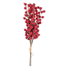 RAMO CON BACCHE ROSSE GHIACCIATE 65CM