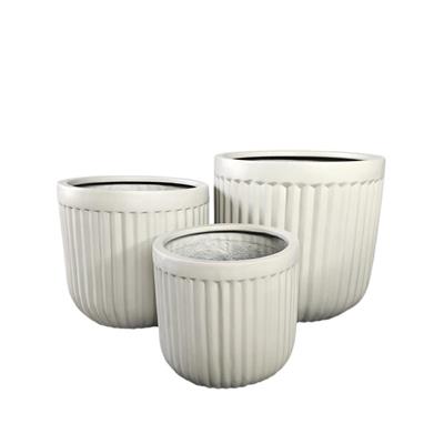 VASI FIBRA/CEMENTO AVORIO 55X52CM 3PZ