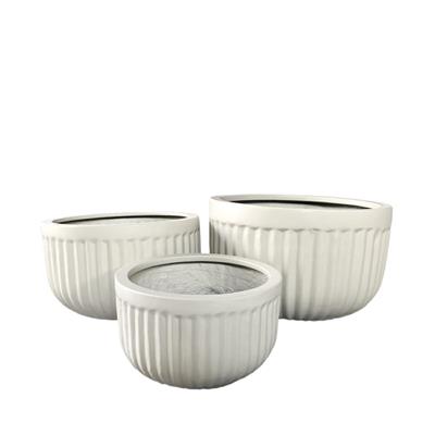 VASI FIBRA/CEMENTO AVORIO 55X33CM 3PZ