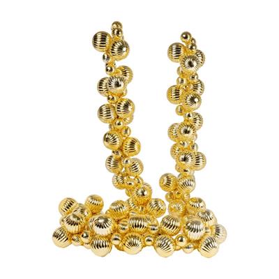 GHIRLANDA DI PALLINE TEXTURE ORO LUCIDO ED OPACO 180CM