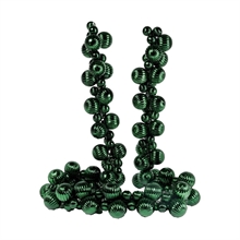 GHIRLANDA DI PALLINE TEXTURE VERDE LUCIDO ED OPACO 180CM