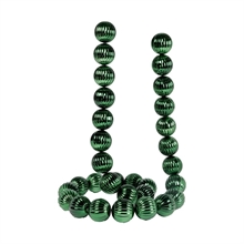 GHIRLANDA DI PALLINE TEXTURE VERDE LUCIDO ED OPACO 6X180CM