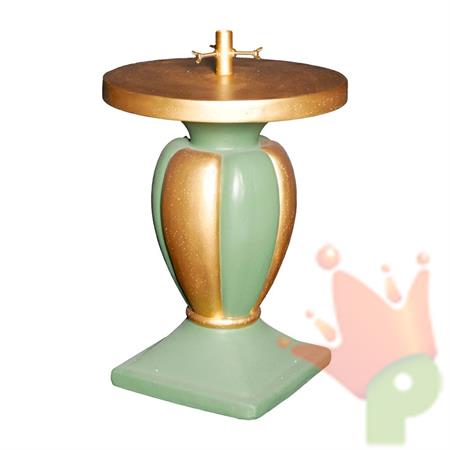 BASE PER ALBERO A SPICCHI ORO/VERDE 71CM