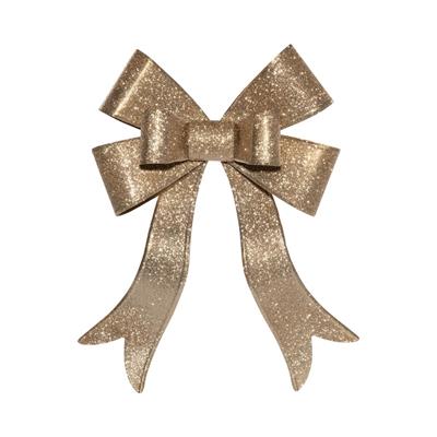FIOCCO IN METALLO ORO GLITTERATO 39X47CM