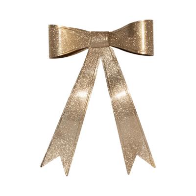 FIOCCO IN METALLO ORO GLITTERATO 28X34CM