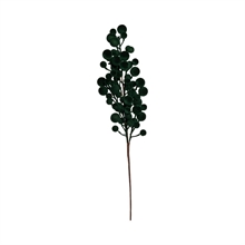 RAMO CON BACCHE FLOCCATE VERDE 70CM