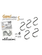 SET 5 GANCI BARRA SINGOLO