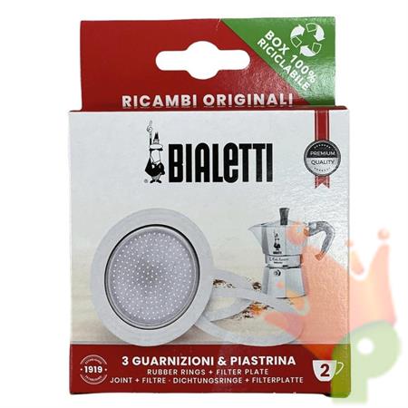 GUARNIZIONE CAFFETTIERA MOKA 3+1 2 TAZZE