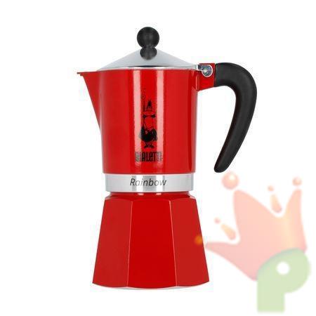 CAFFETTIERA BIALETTI RAINBOW ROSSA 6 TZ