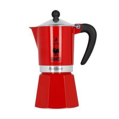 CAFFETTIERA BIALETTI RAINBOW ROSSA 6 TZ