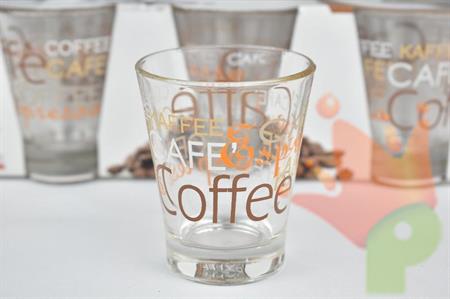 BICCHIERINI CAFFE' IN VETRO 6 PZ