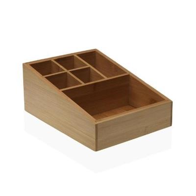 ORGANIZER IN LEGNO DI BAMBOO H.8,8X16X21 CM