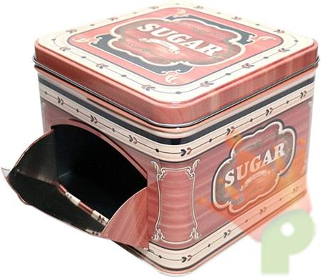 SCATOLA LATTA DEC. VINTAGE ZUCCHERO