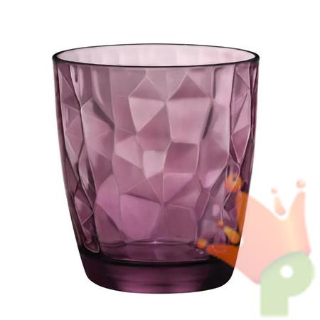 BICCHIERI ACQUA 3 PZ 30 LC VIOLA DIAMOND