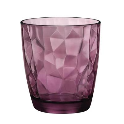 BICCHIERI ACQUA 3 PZ 30 LC VIOLA DIAMOND