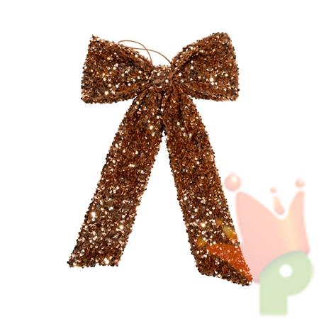 FIOCCO CON PAILETTES ORO 40CM