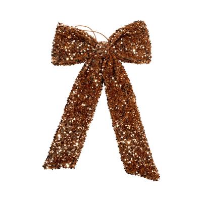 FIOCCO CON PAILETTES ORO 40CM