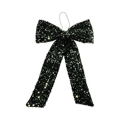 FIOCCO CON PAILETTES VERDE 40CM