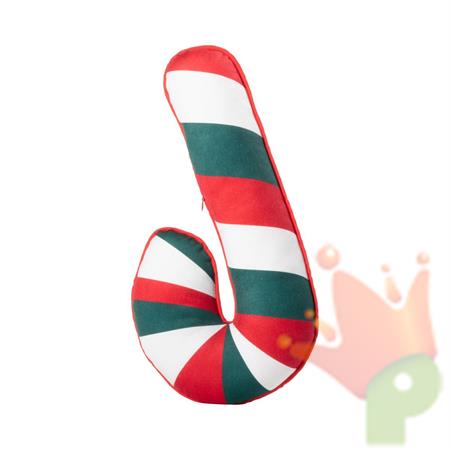 CUSCINO BASTONCINO CANDY CANE ROSSO/VERDE/BIANCO 50CM