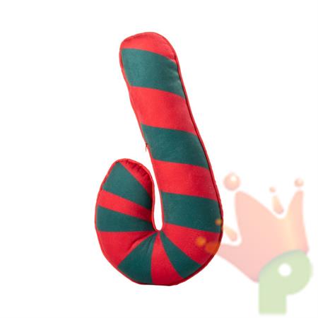 CUSCINO BASTONCINO CANDY CANE ROSSO/VERDE 50CM