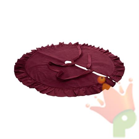 COPRIBASE PER ALBERO CON MERLETTO BORDEAUX 120CM