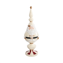 PUNTALE PER ALBERO BABBO NATALE AVORIO 50CM