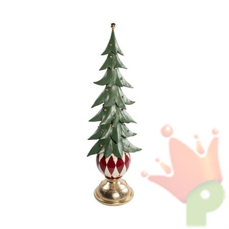 ALBERO DI NATALE IN RESINA SU PIEDISTALLO 79CM