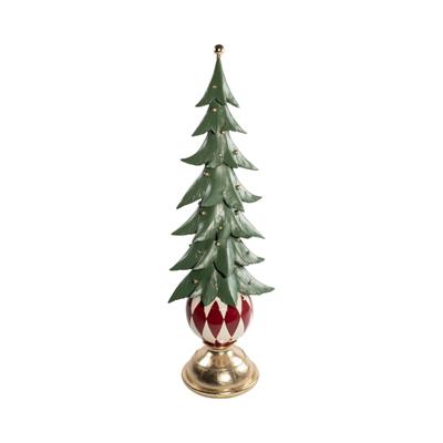 ALBERO DI NATALE IN RESINA SU PIEDISTALLO 79CM