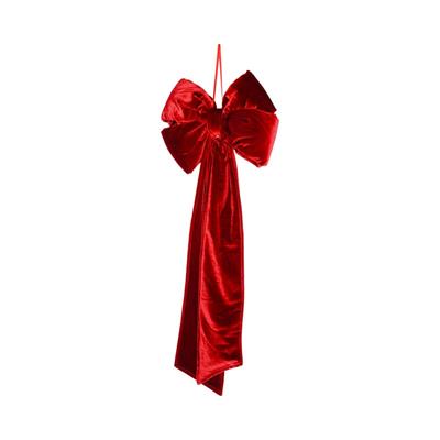 FIOCCO IN VELLUTO ROSSO 75CM