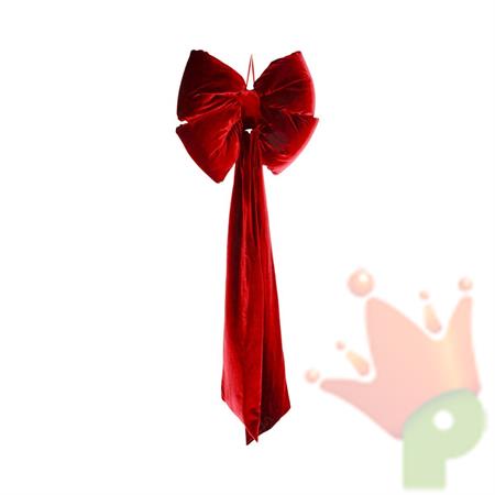 FIOCCO IN VELLUTO ROSSO 160CM