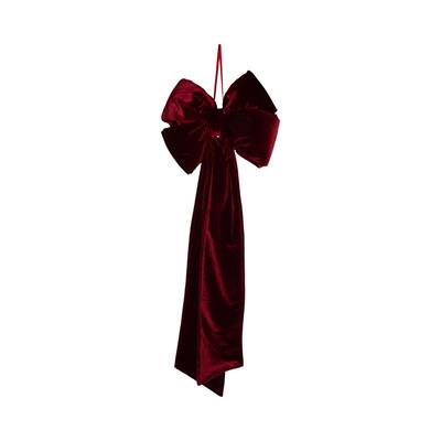 FIOCCO IN VELLUTO BORDEAUX 90CM