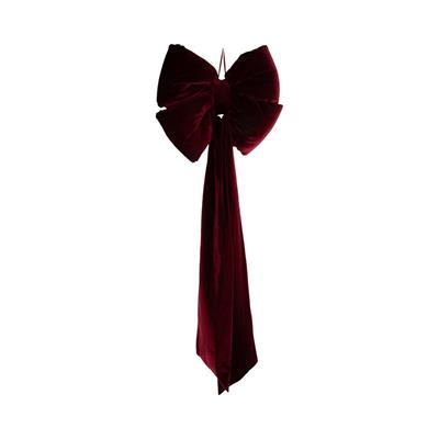 FIOCCO IN VELLUTO BORDEAUX 120CM