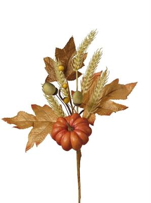 RAMO ZUCCA E GHIANDE 38CM COLORE NATURALE