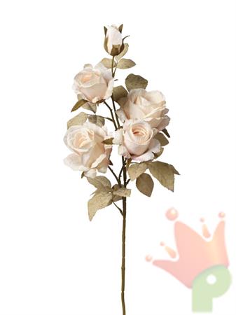 RAMO CON ROSE CREMA 75CM