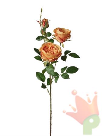 RAMO ROSA INGLESE ARANCIO 81CM