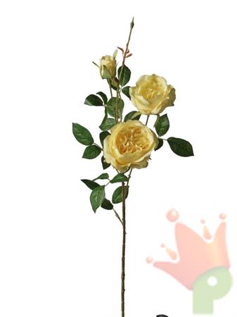 RAMO ROSA INGLESE GIALLO 81CM