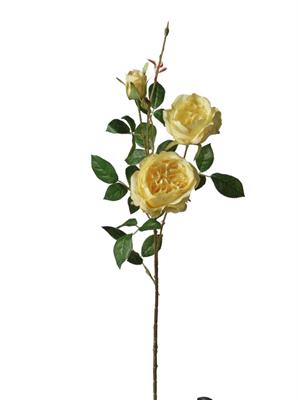 RAMO ROSA INGLESE GIALLO 81CM