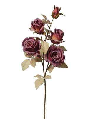 RAMO CON ROSE BORDEAUX 75CM