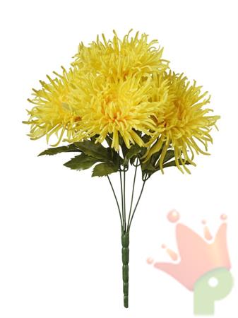 MAZZO CRISANTEMI GIALLO 46CM