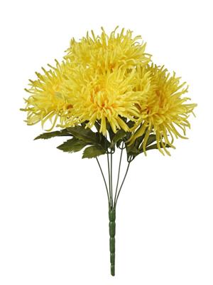 MAZZO CRISANTEMI GIALLO 46CM