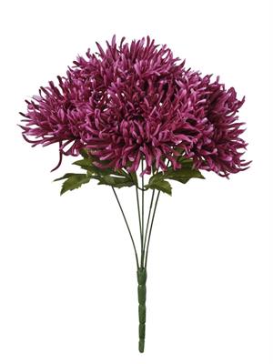 MAZZO CRISANTEMI VIOLA 46CM