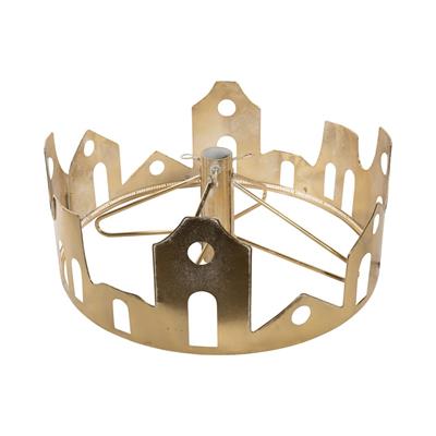 BASE PER ALBERO IN METALLO CASETTE ORO CON LED 100CM