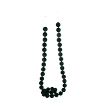 GHIRLANDA DI PALLINE FLOCCATE VERDE 4X180CM