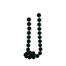 GHIRLANDA DI PALLINE FLOCCATE VERDE 6X180CM